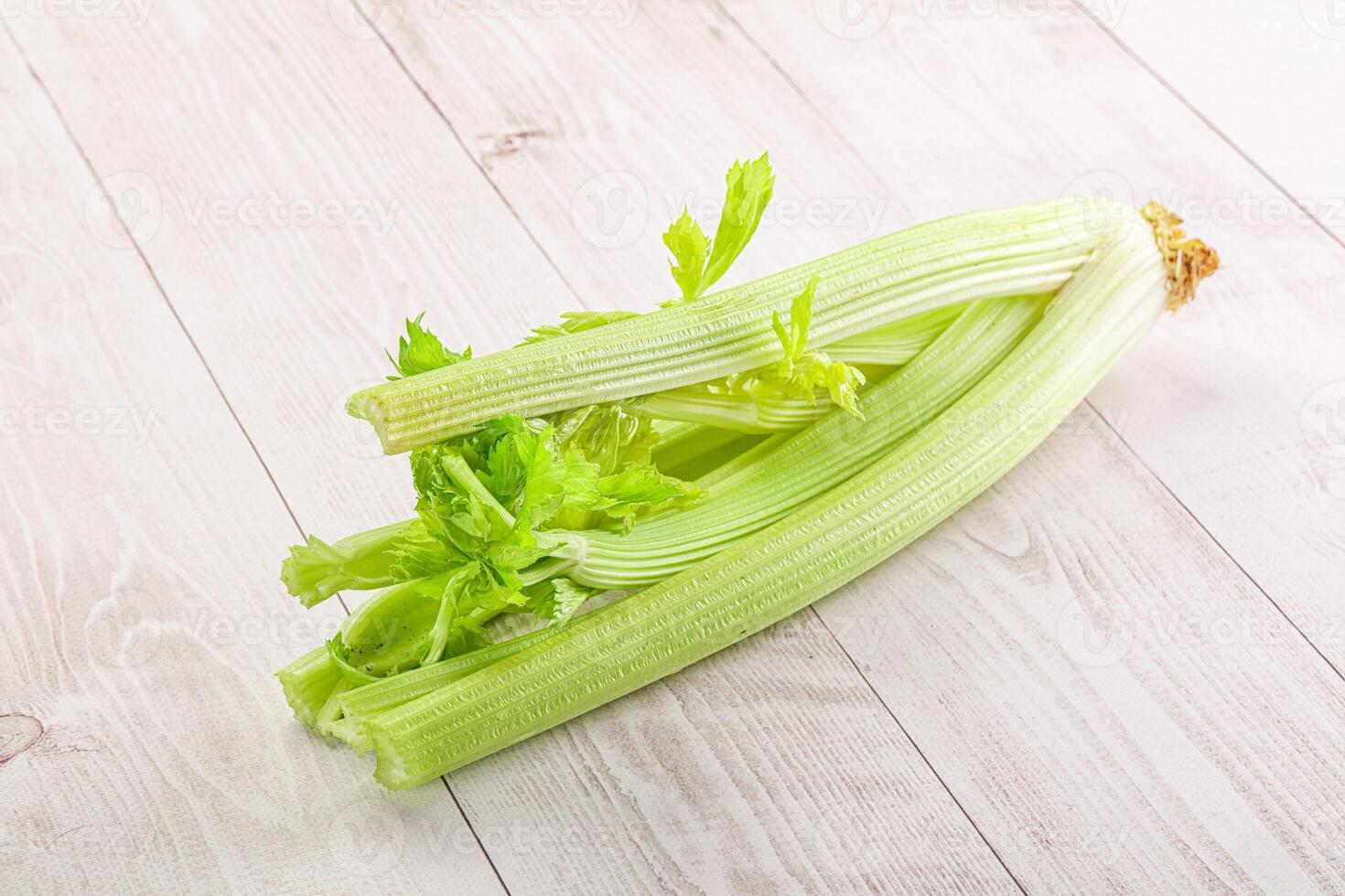 Vegan cuisine - raw celery stem photo