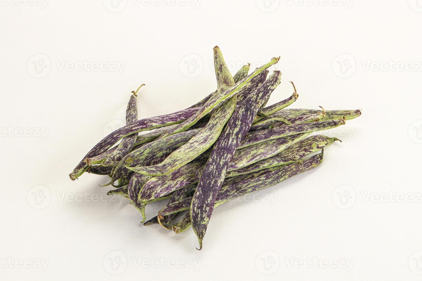 Raw green bean string heap photo