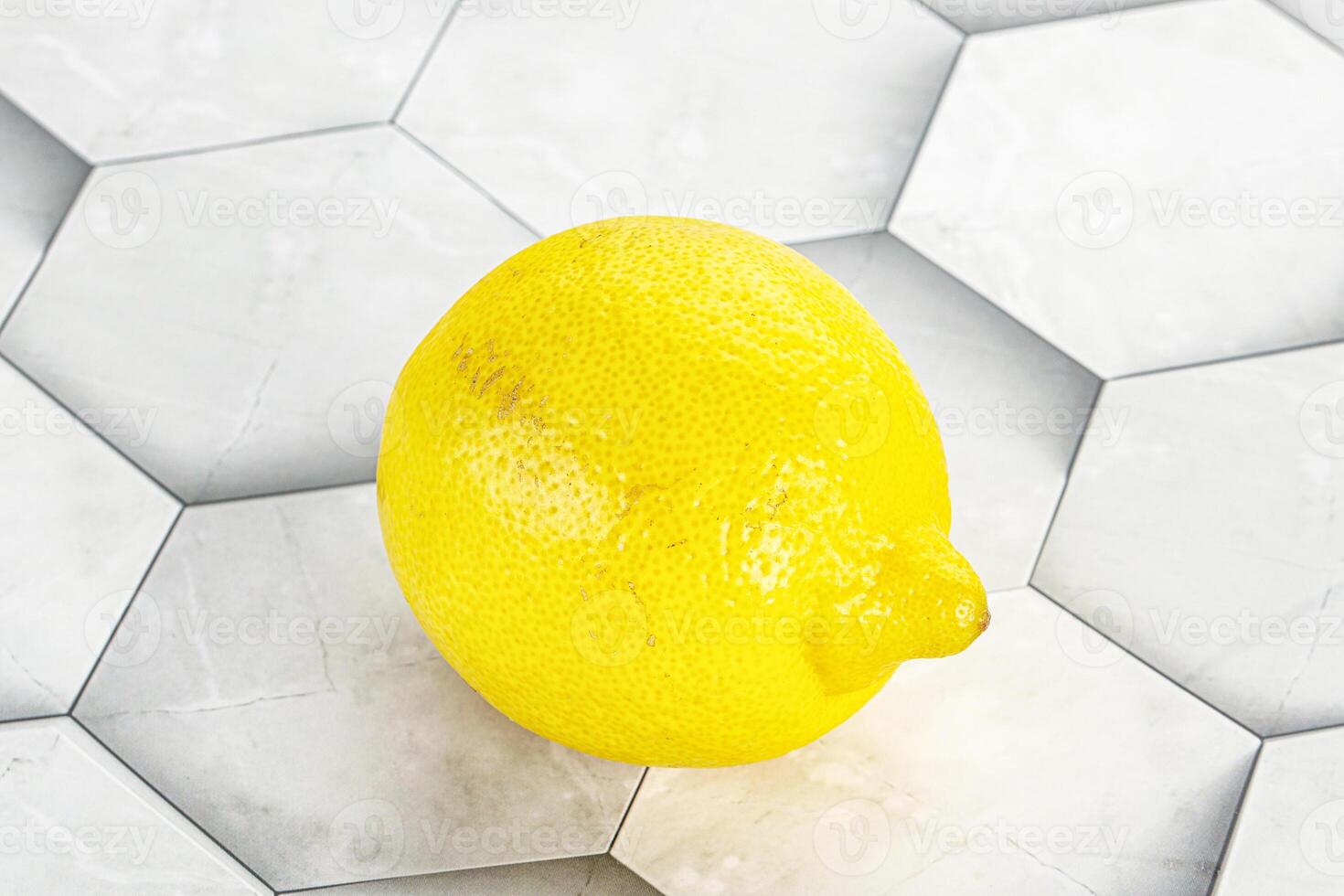 Ripe sour yellow juicy lemon photo