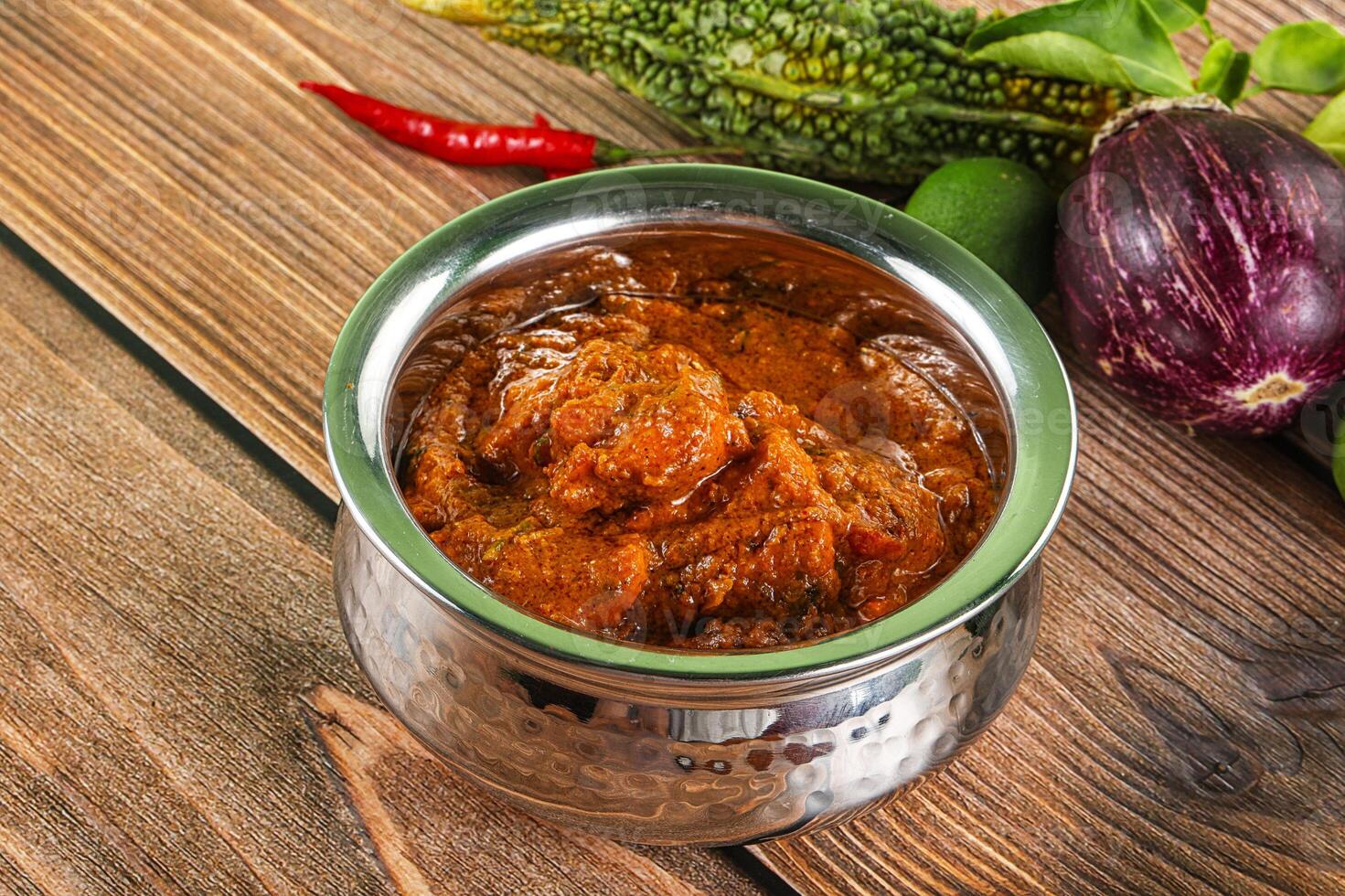 Indian cuisine - chicken masala sauce photo