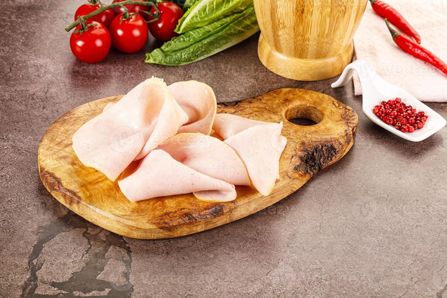 Turkey ham Campana few slices photo