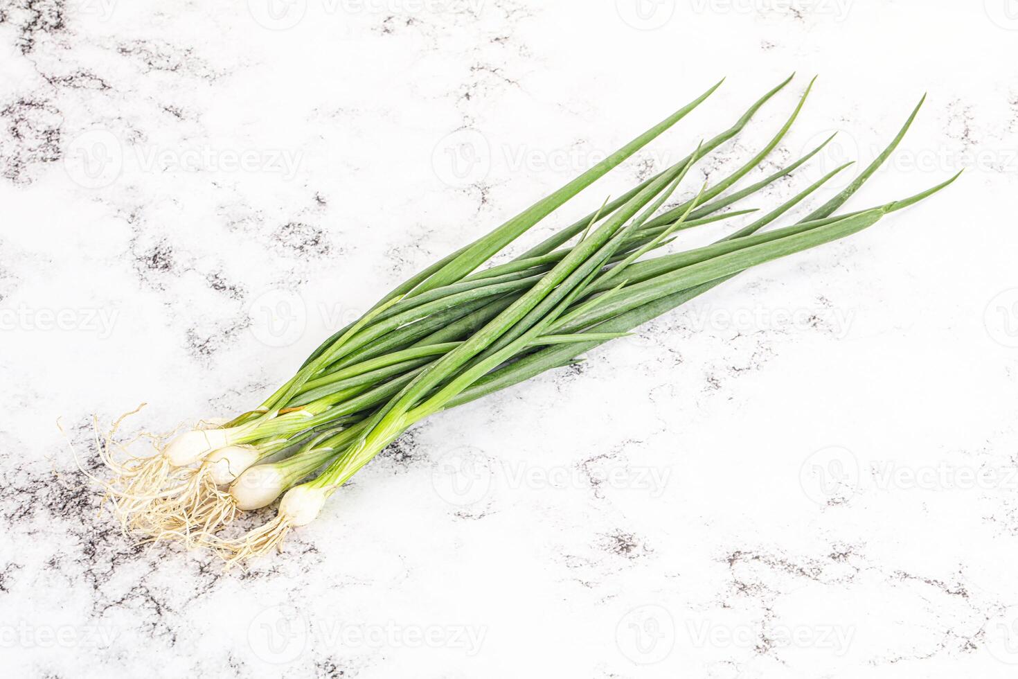 Young aroma fresh green onion photo