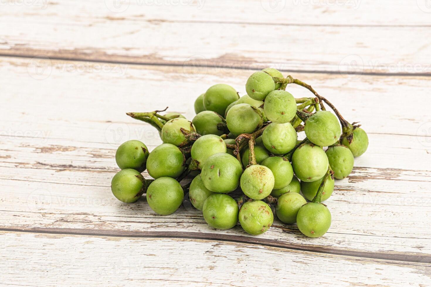Raw ripe wild pea eggplant photo