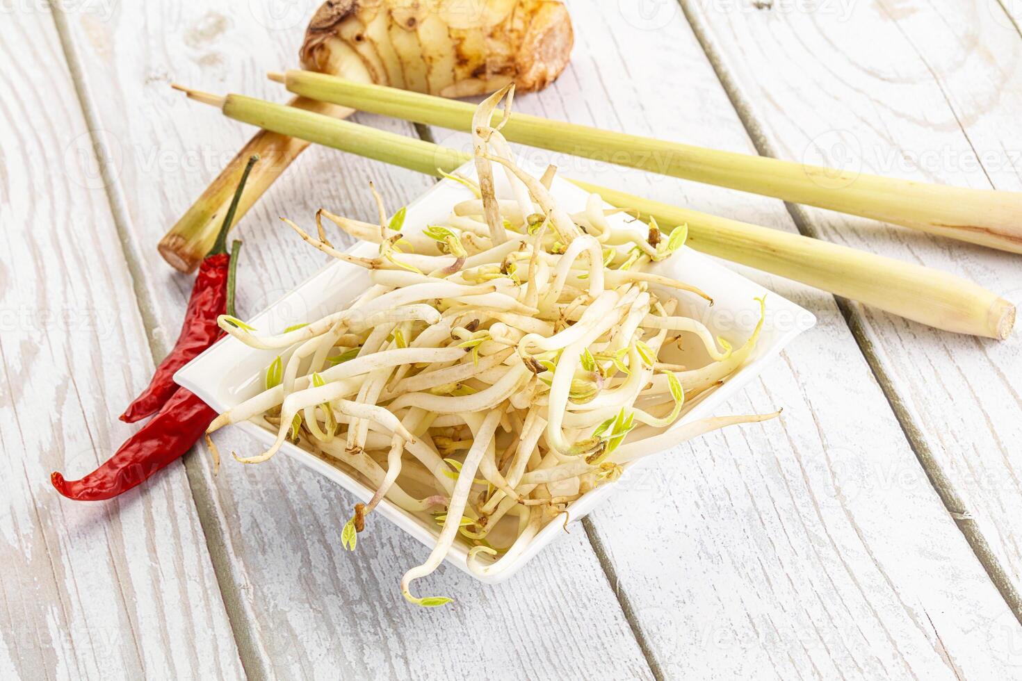 Asian cuisine Mash bean sprout photo
