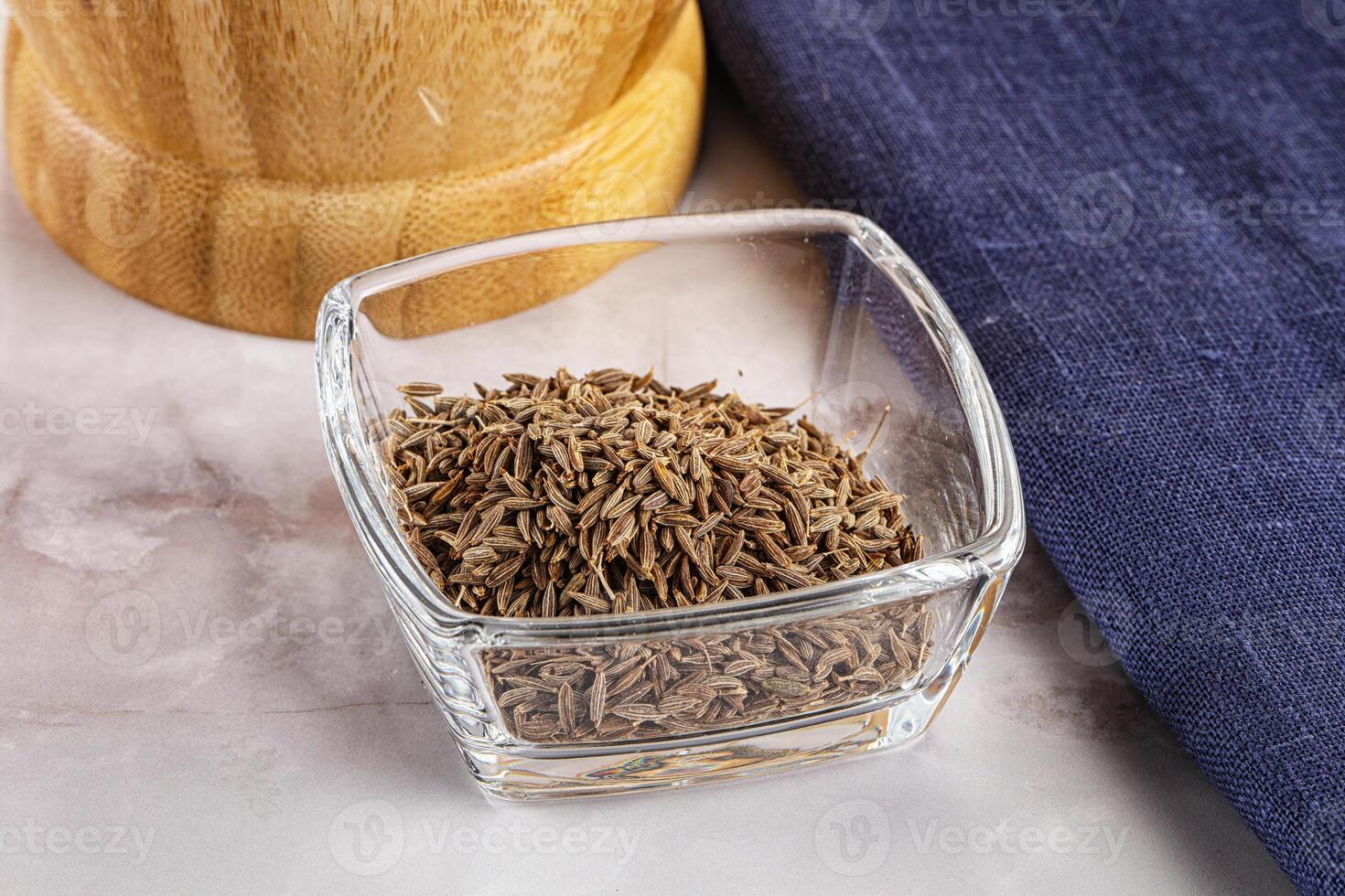 Zeera seeds in the bowl photo