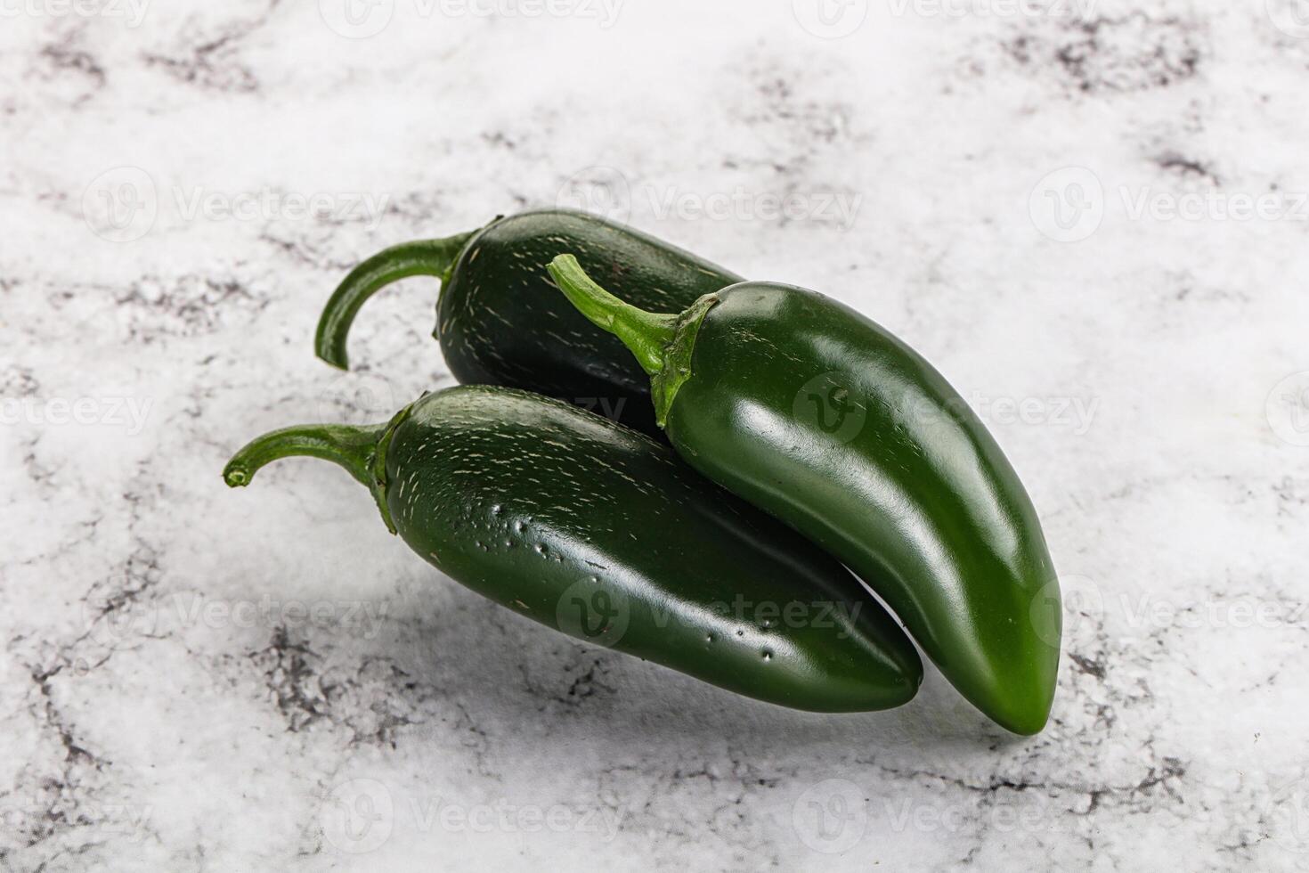 Raw green Mexican jalapeno pepper photo