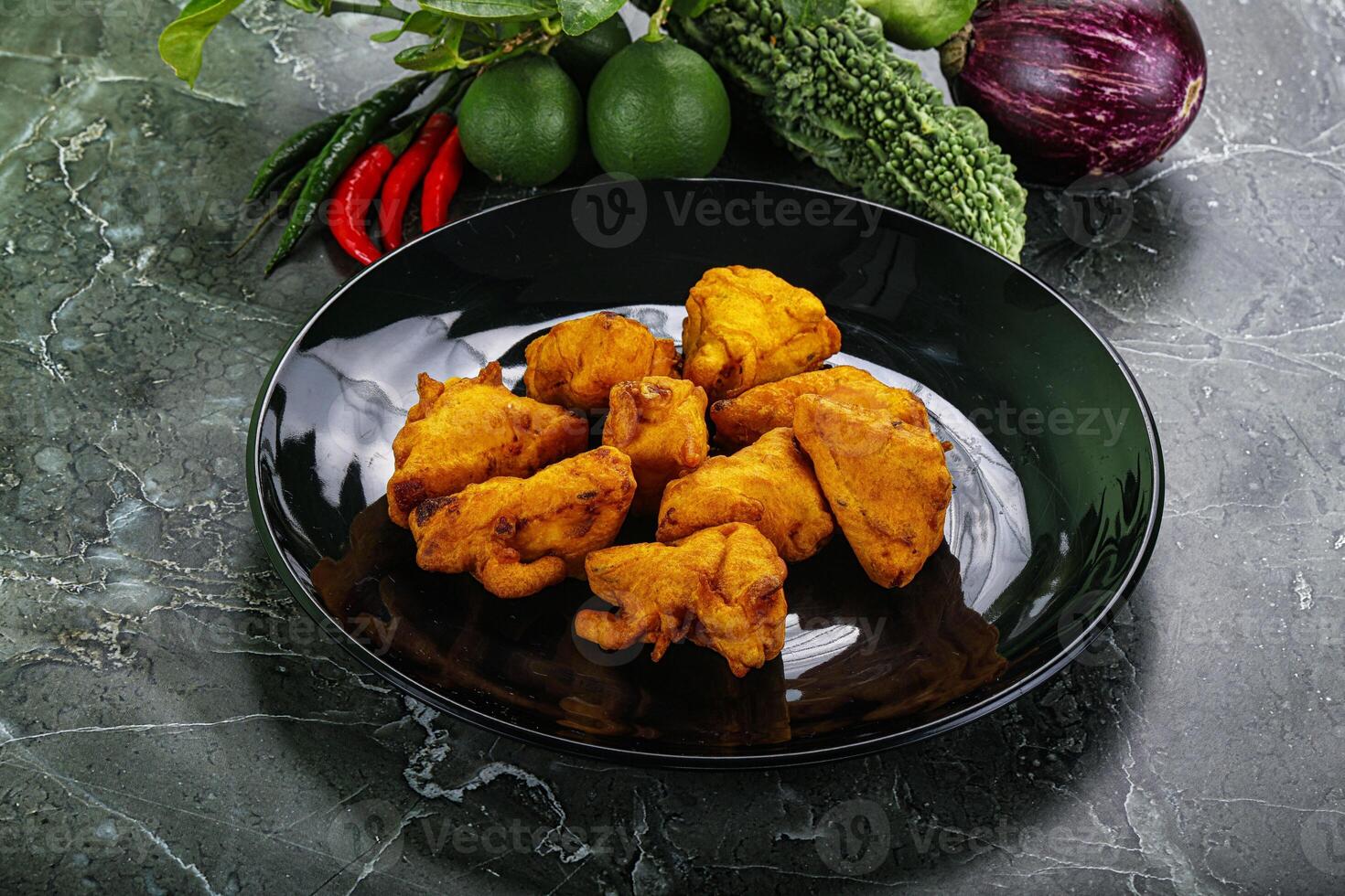 Indian cuisine - paneer pakora cheese photo