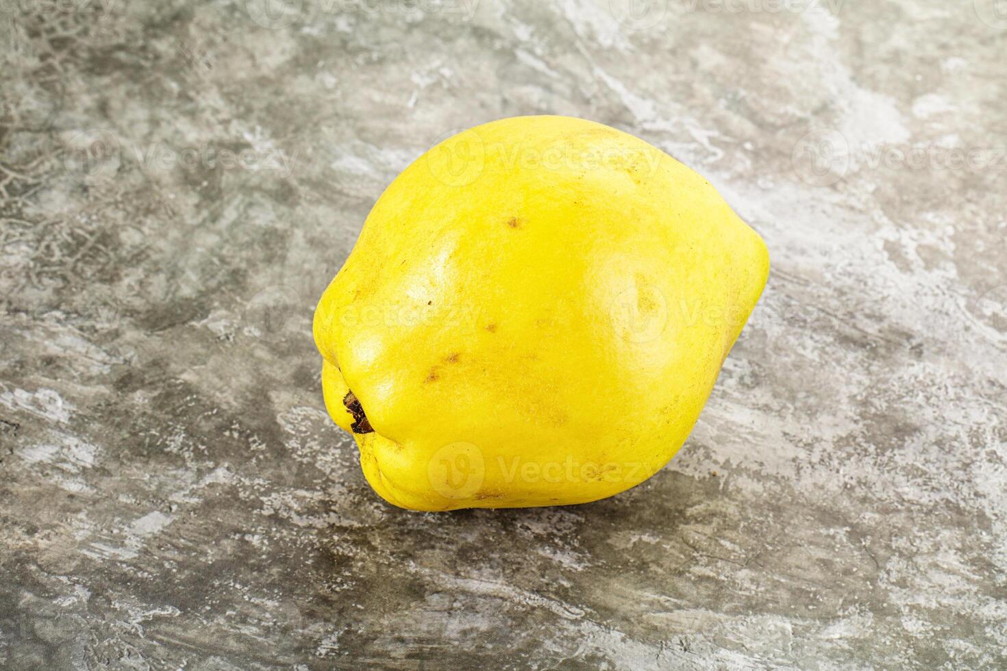 Ripe sweet organic quince fruit photo
