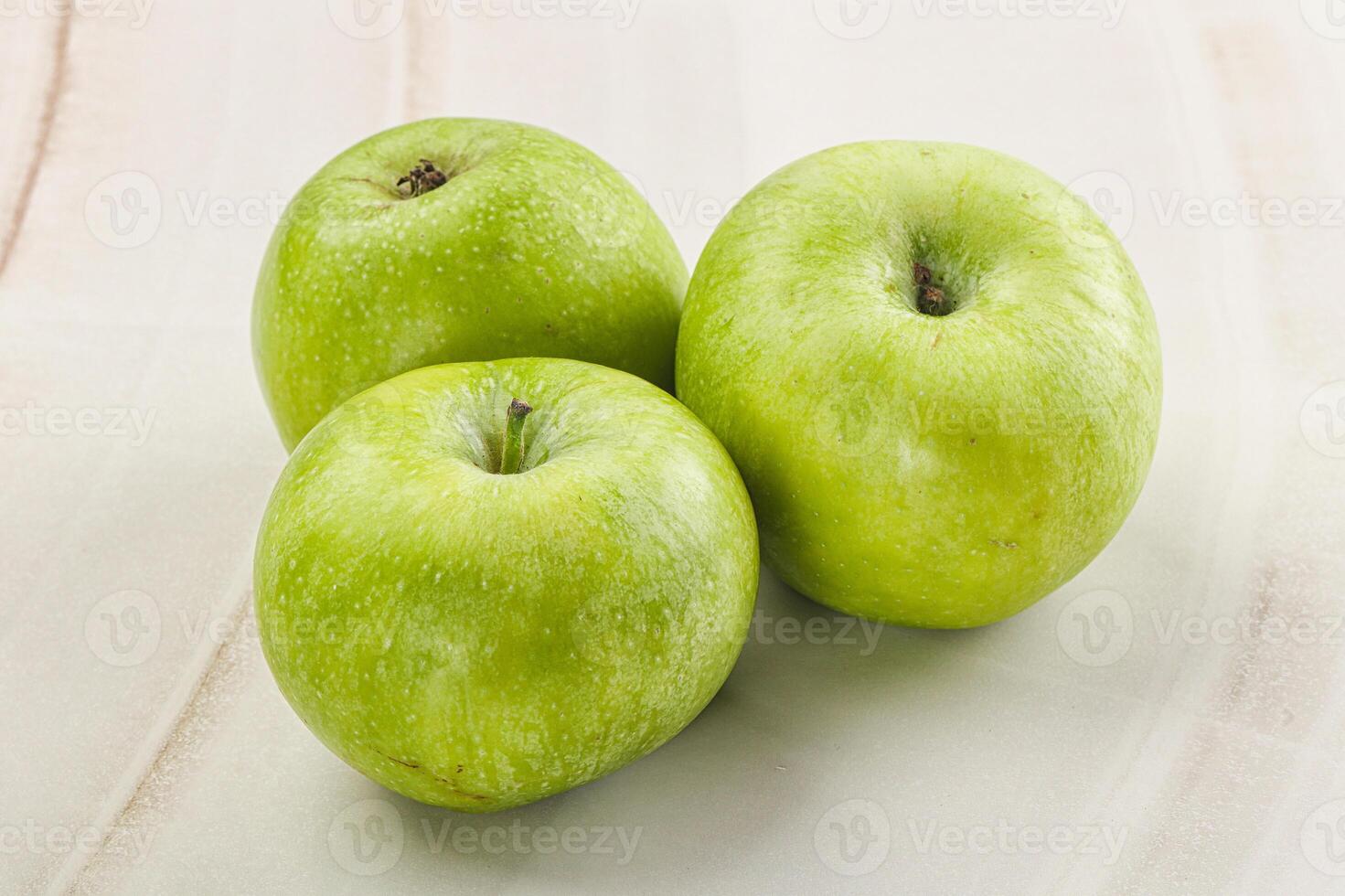 Sweet and juicy green apple photo