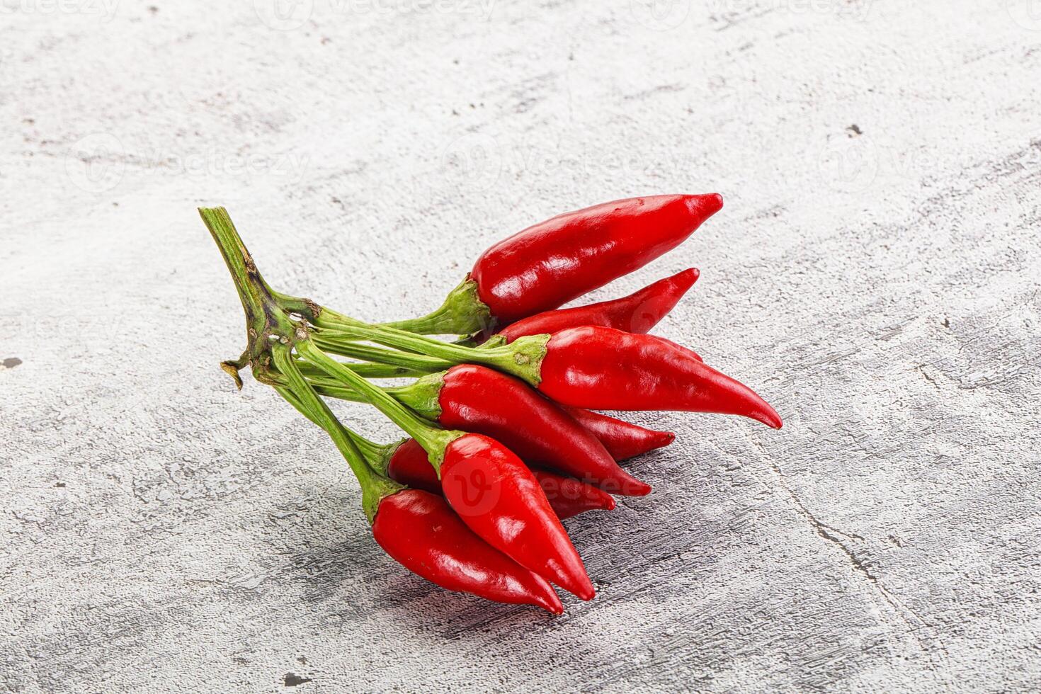Spicy ripe red fresno pepper photo