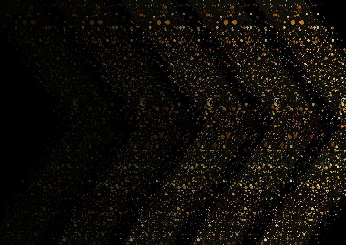 Arrows of sparkling golden dots abstract tech background vector