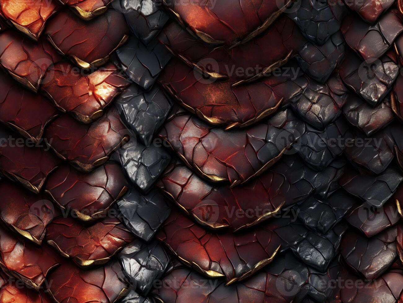Snake skin with a smooth, glossy texture and a pattern of overlapping scales. photo