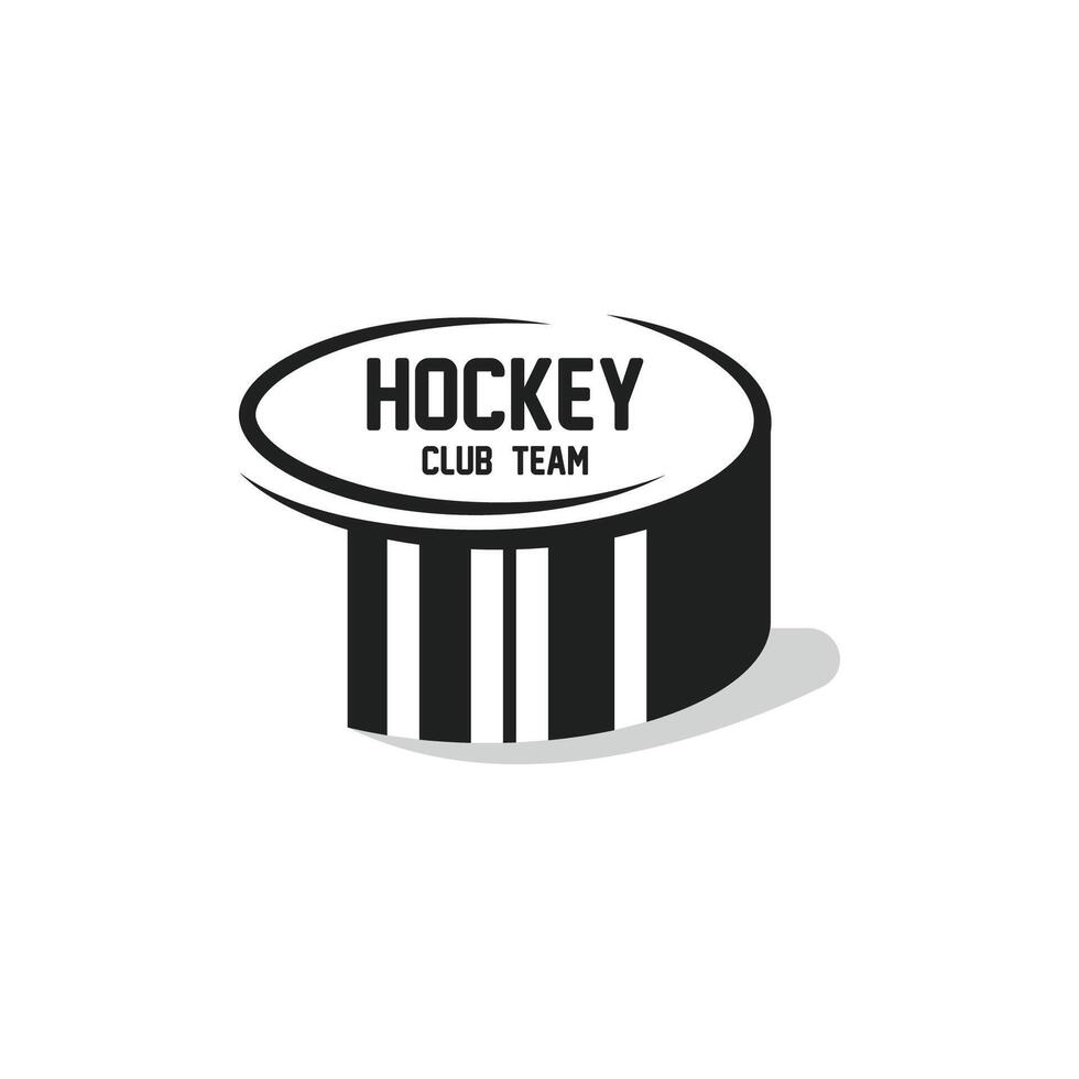Ice Hockey logo, emblem, badges, labels and design elements vector