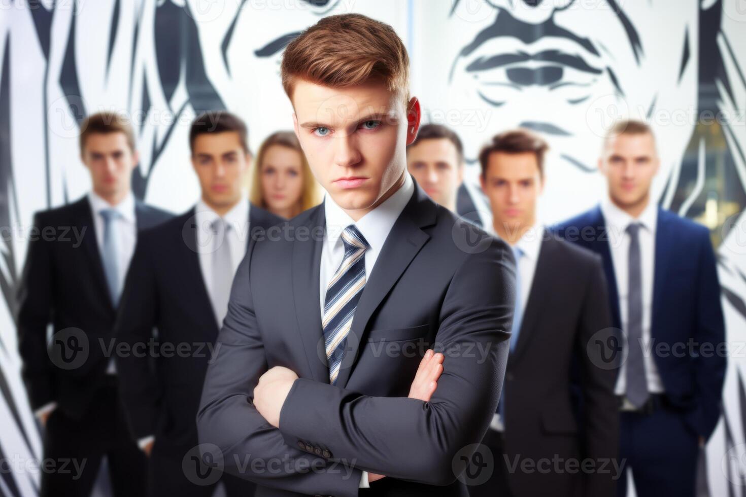 Modern coach financial advisor educating teaching instructor success and leadership successful businessman business person employee training course team meeting seminar strategy planning photo