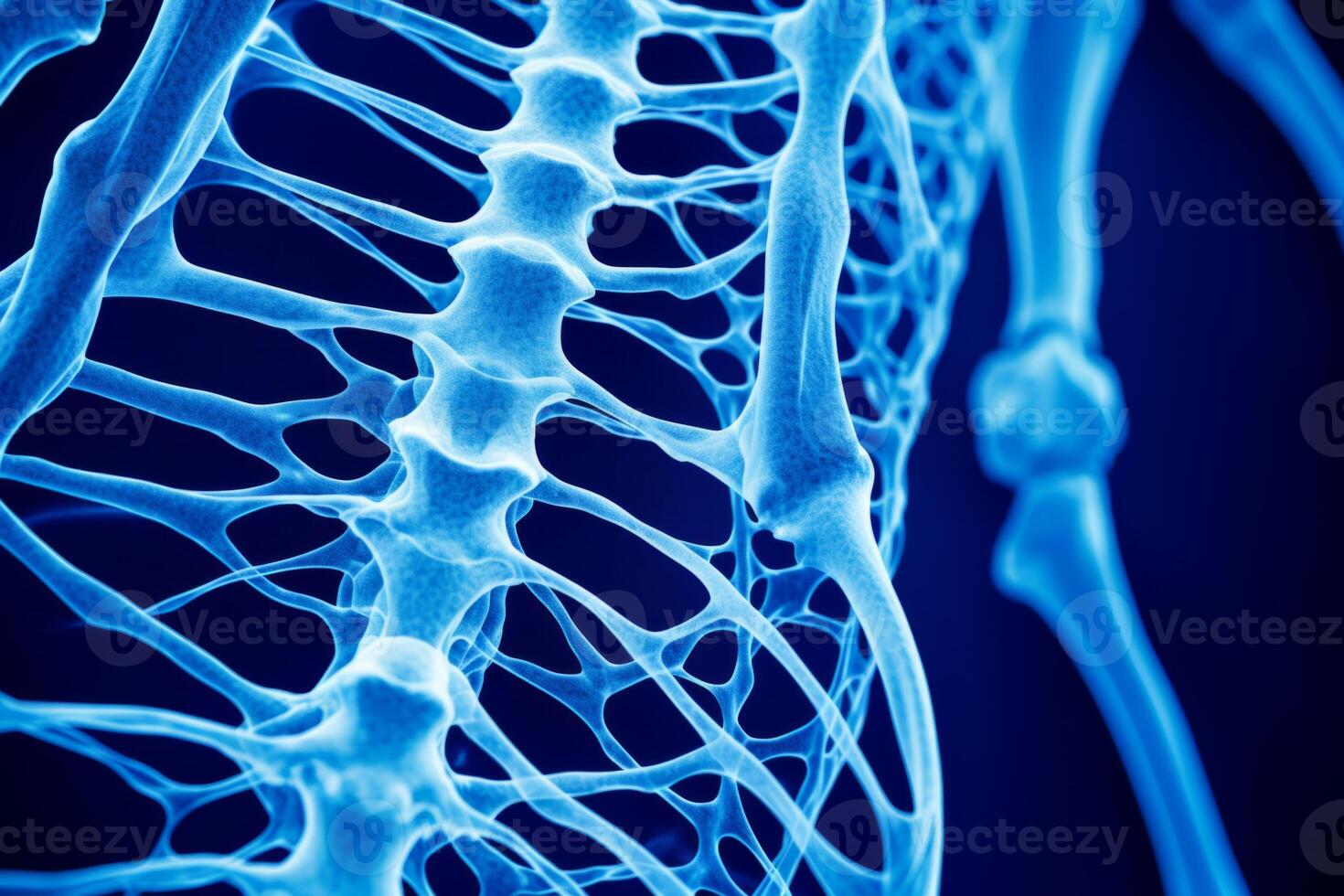 Bone tissue human skeleton under microscope cells structure medical science biology background texture magnification research structure health microbiology internal materials organs photo