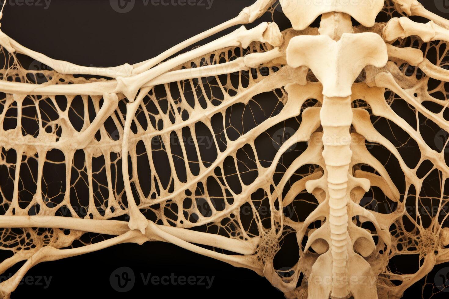Bone tissue human skeleton under microscope cells structure medical science biology background texture magnification research structure health microbiology internal materials organs photo