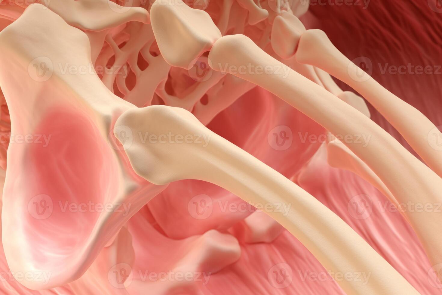 Bone tissue human skeleton under microscope cells structure medical science biology background texture magnification research structure health microbiology internal materials organs photo
