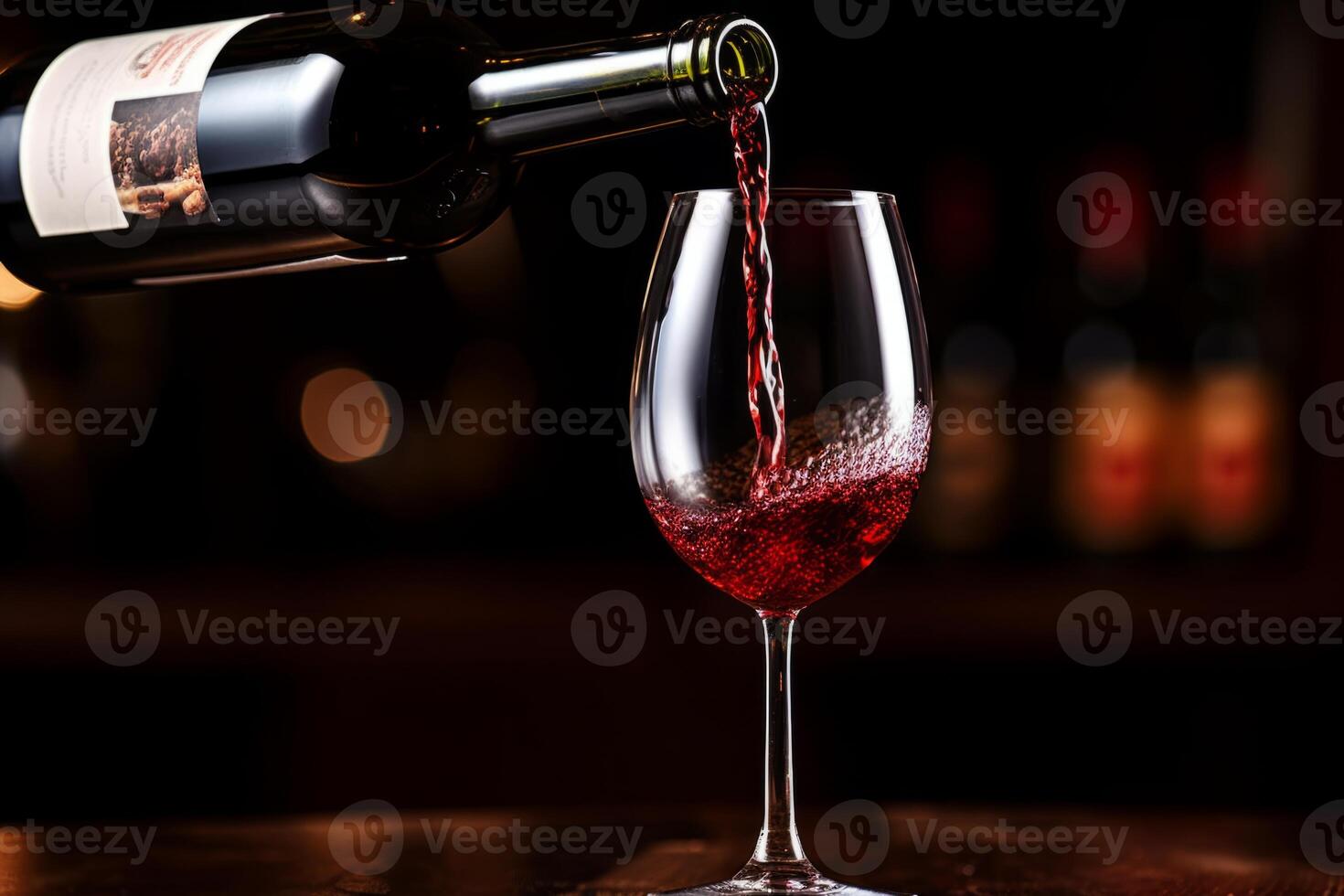 Pouring red wine to glass party restaurant bar gourmet celebration luxury taste splashing grape alcohol expensive drink bordeaux chateu cabernet bottle refreshment toned drops bubbles photo