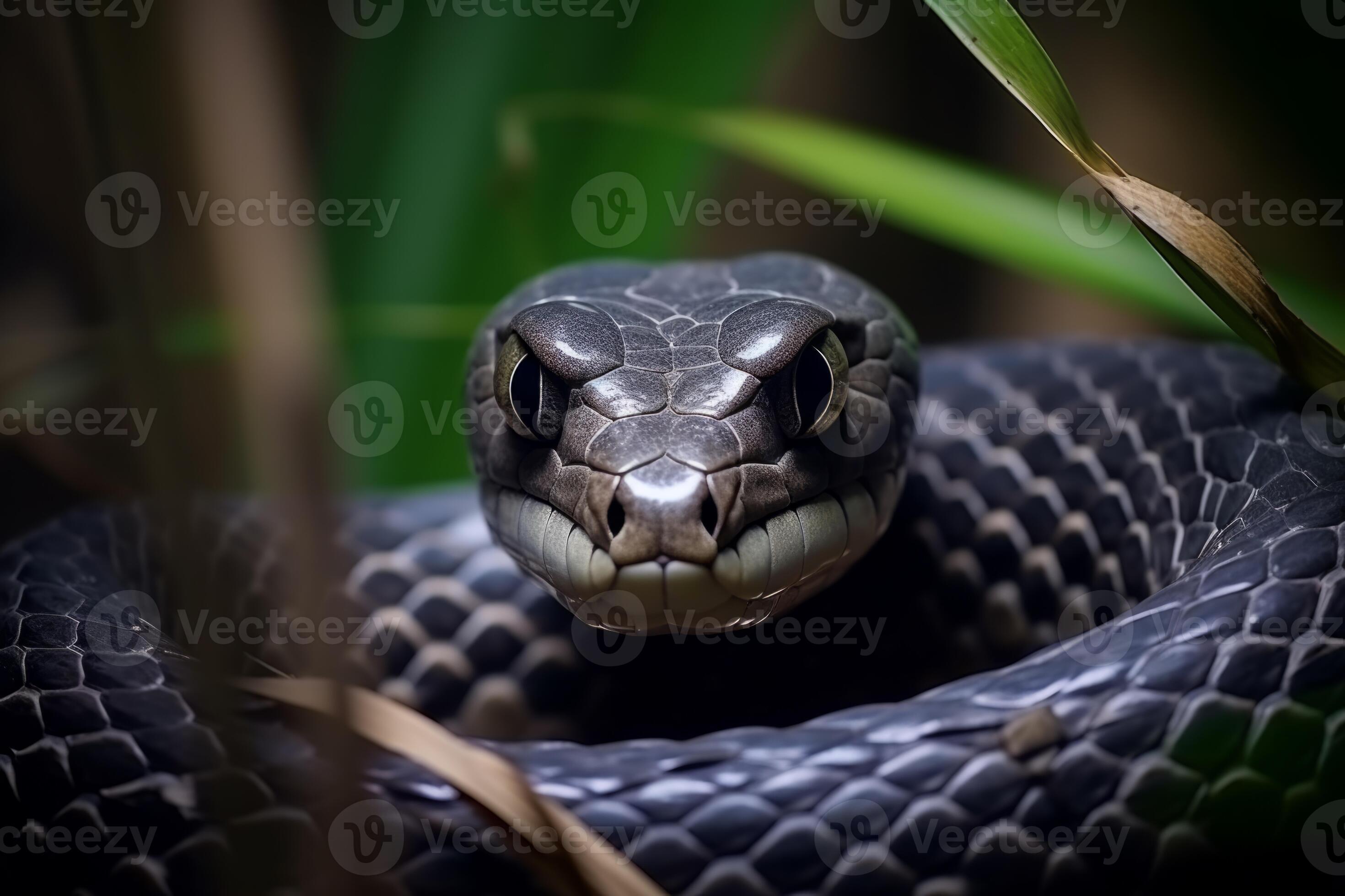 Colorful snake python cobra viper forest hiding waiting for prey ...