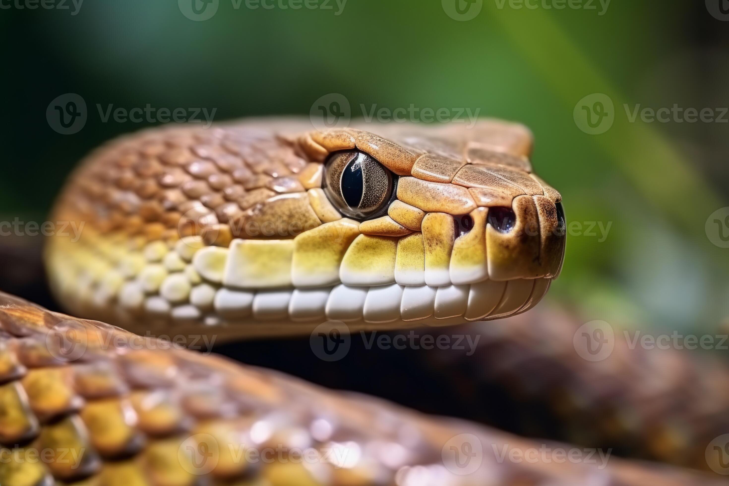 Colorful snake python cobra viper forest hiding waiting for prey ...