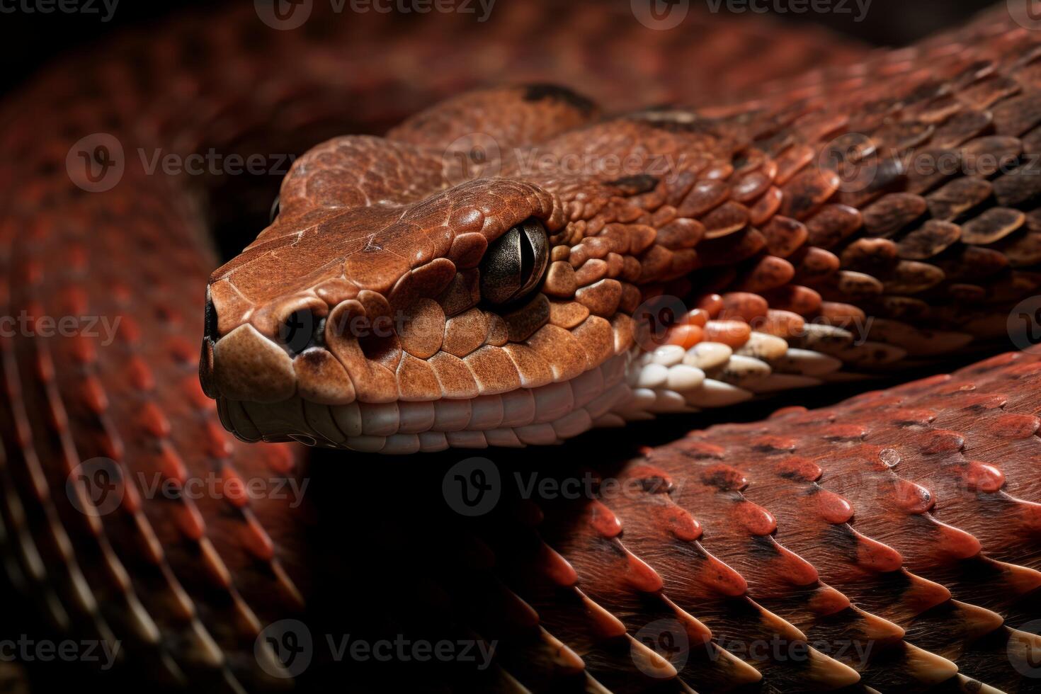 Colorful snake python cobra viper forest hiding waiting for prey rainforest jungle untouched nature predator venomous venom dangerous wildlife poisonous animal skin tail creepy african photo