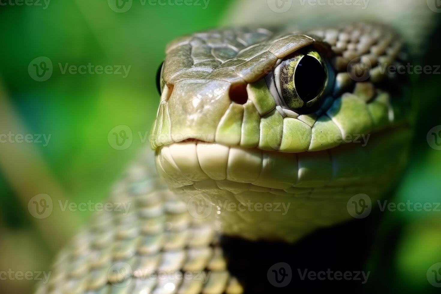 Colorful snake python cobra viper forest hiding waiting for prey rainforest jungle untouched nature predator venomous venom dangerous wildlife poisonous animal skin tail creepy african photo