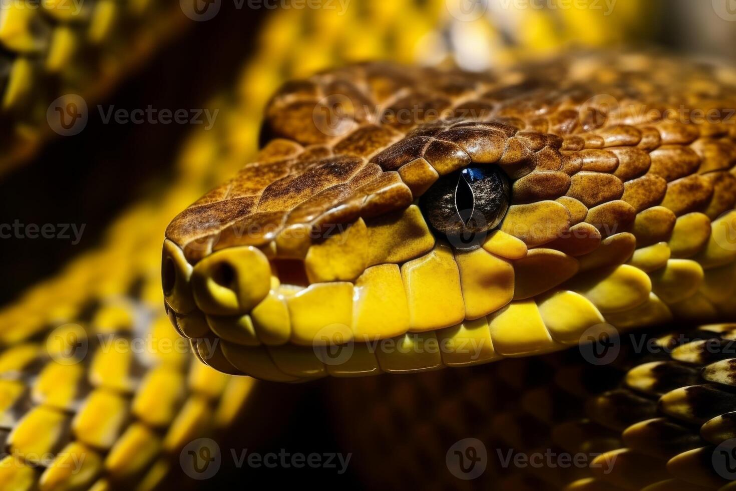 Colorful snake python cobra viper forest hiding waiting for prey rainforest jungle untouched nature predator venomous venom dangerous wildlife poisonous animal skin tail creepy african photo