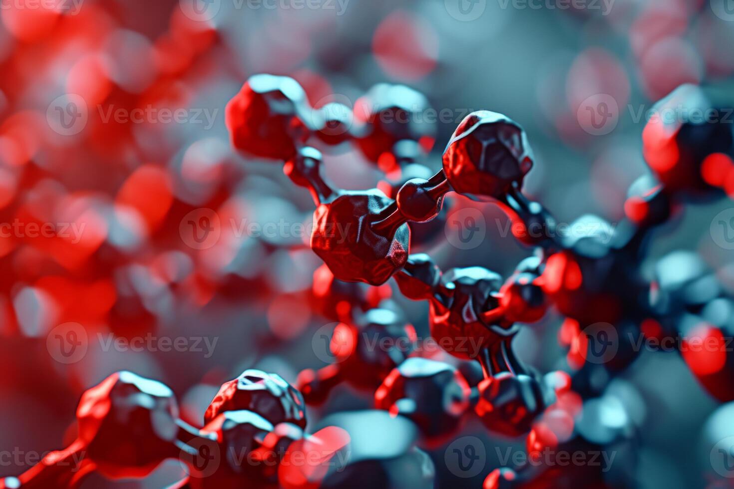 Water molecule hydrogen oxygen atoms molecules magnification microscope atom particles bonds chemistry technology molecular physics research micro innovation structure spheres colorful photo