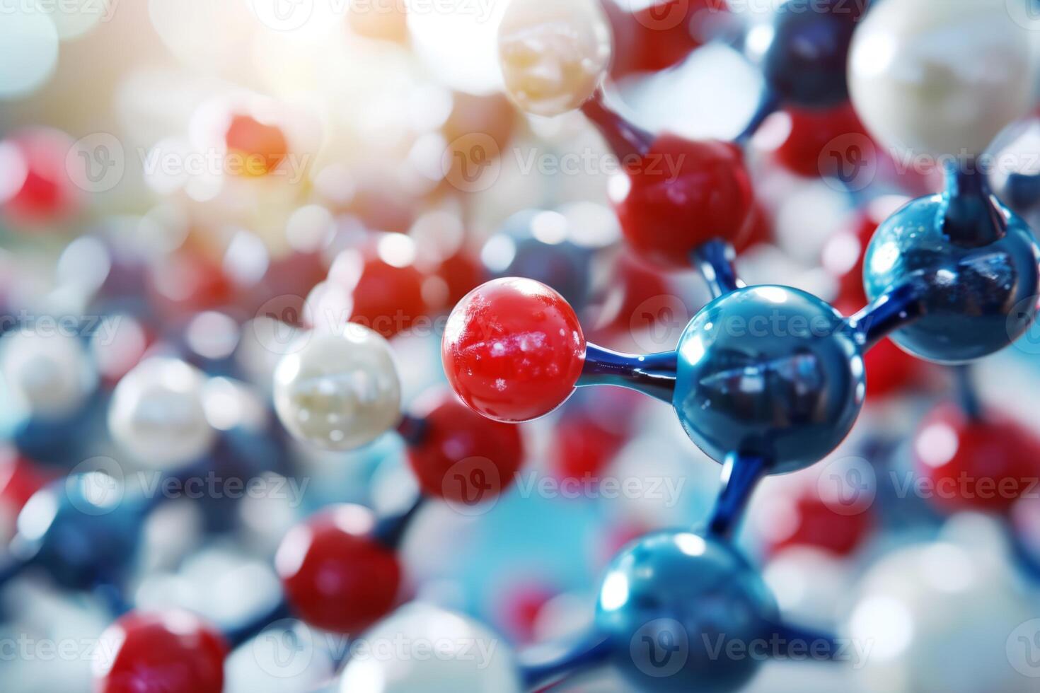 Water molecule hydrogen oxygen atoms molecules magnification microscope atom particles bonds chemistry technology molecular physics research micro innovation structure spheres colorful photo