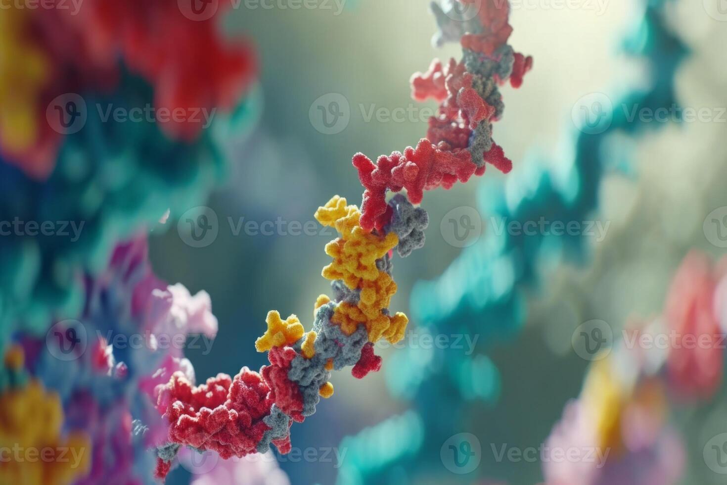Protein atomic scale micro particles dna dnr atoms microscope molecular level proteins fats acids nucleus cell mitochondria biology human body health healthy eating lifestyle chemstry photo
