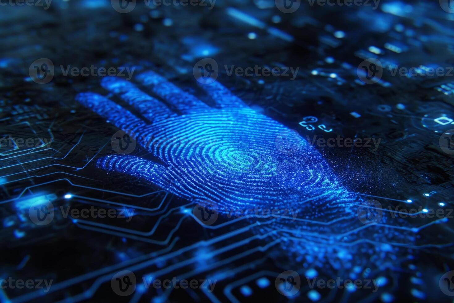 Fingerprint scanner digital footprint computer security safety tracking transparency biometrics finger scan recognition network security privacy identification id access password photo