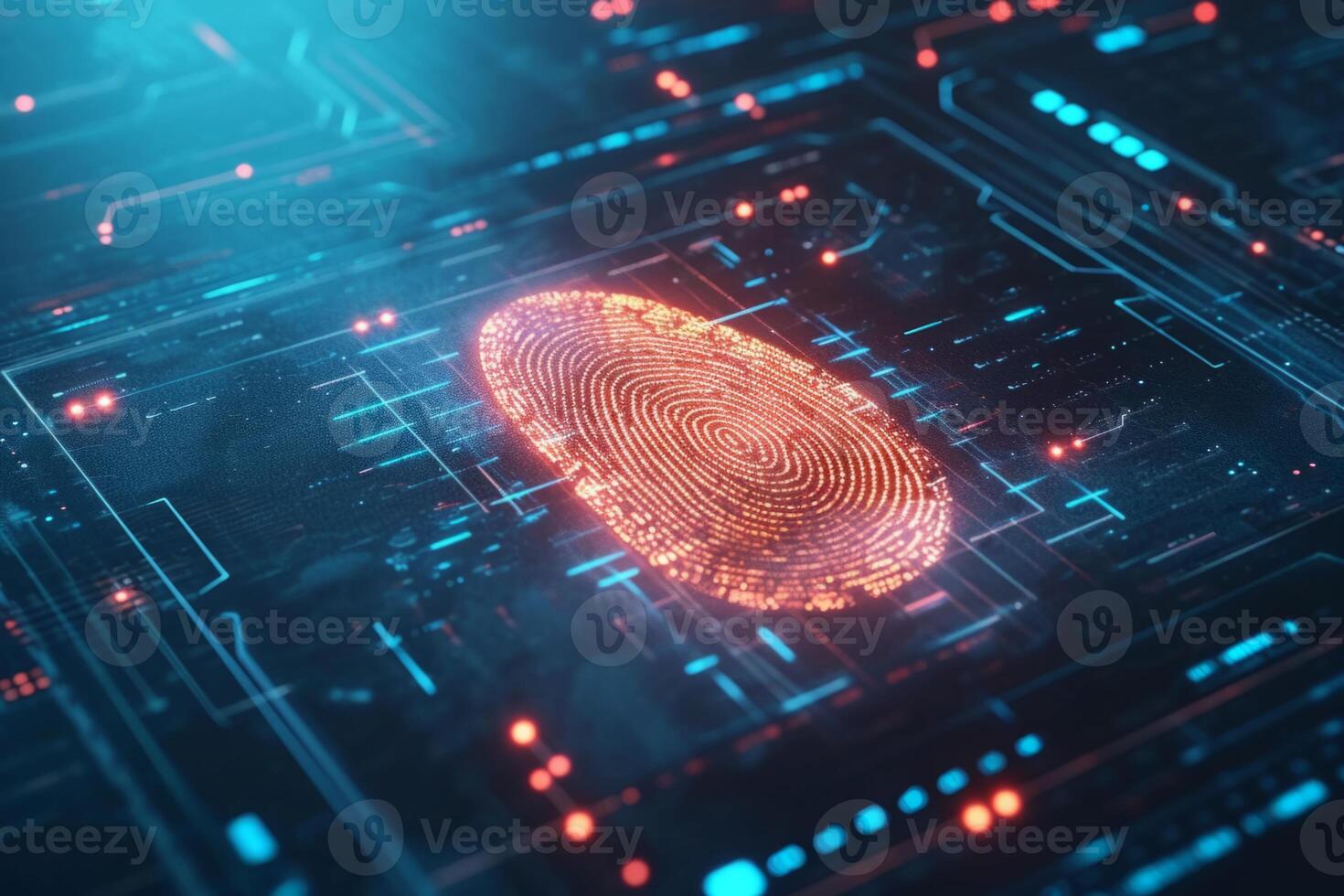 Fingerprint scanner digital footprint computer security safety tracking transparency biometrics finger scan recognition network security privacy identification id access password photo
