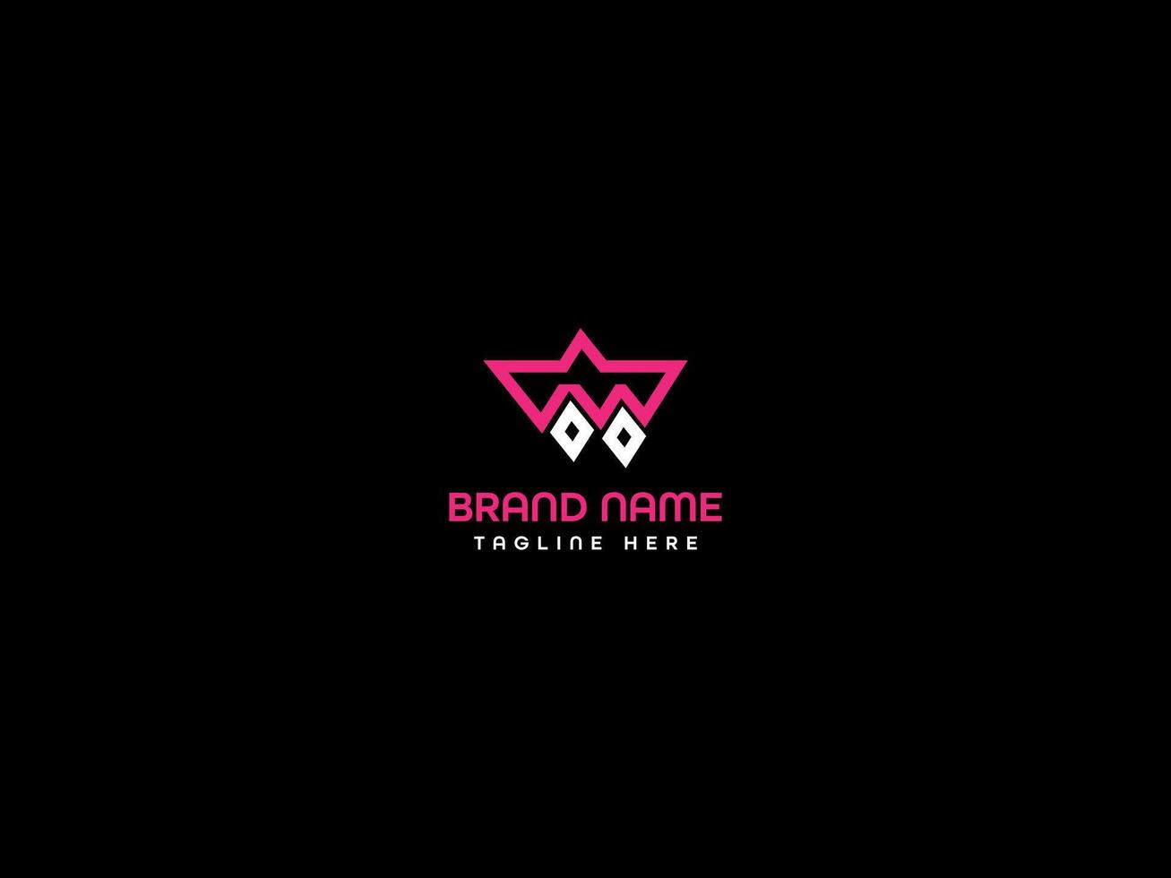 monogram logo design vector