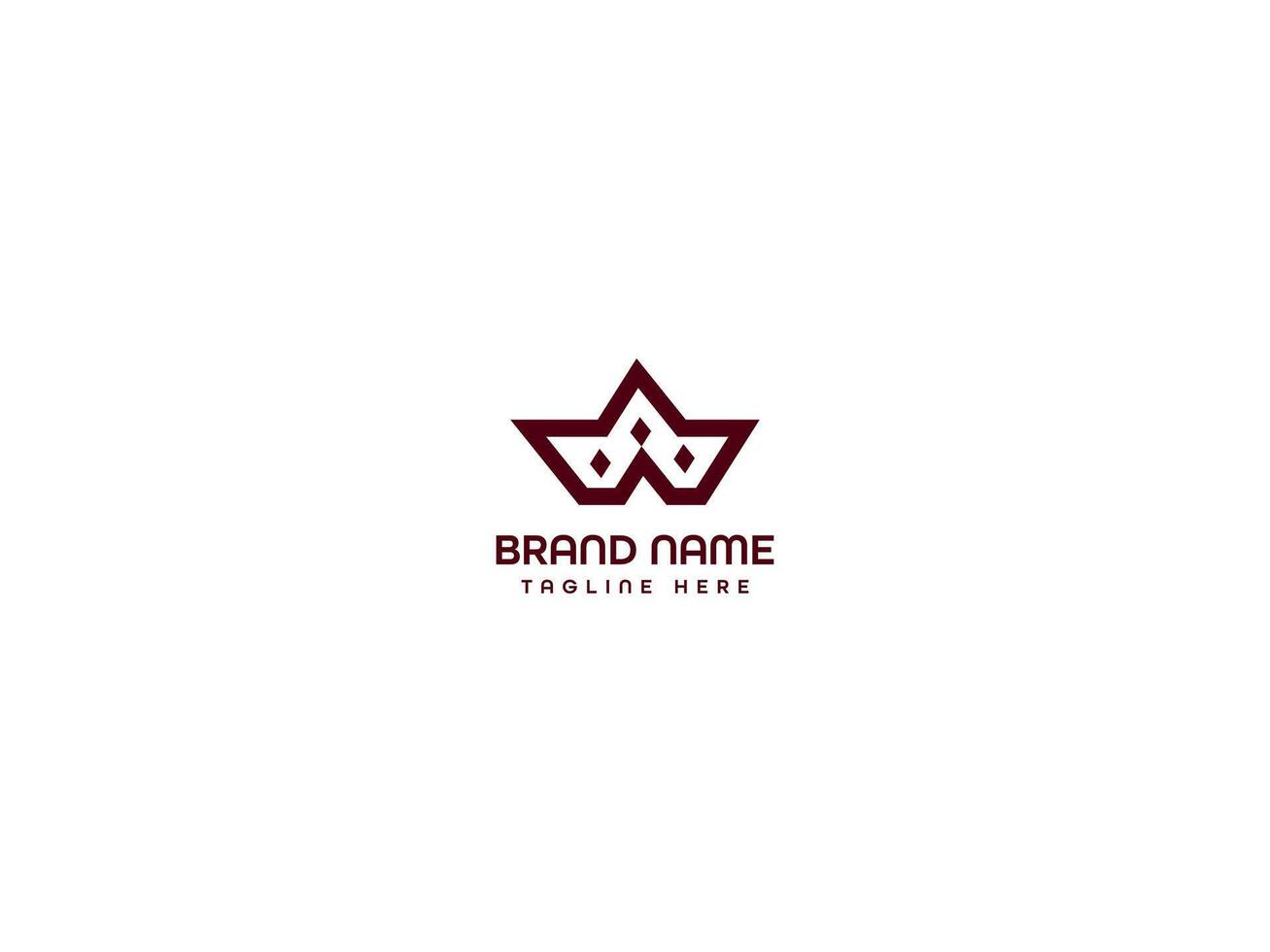 monogram logo design vector