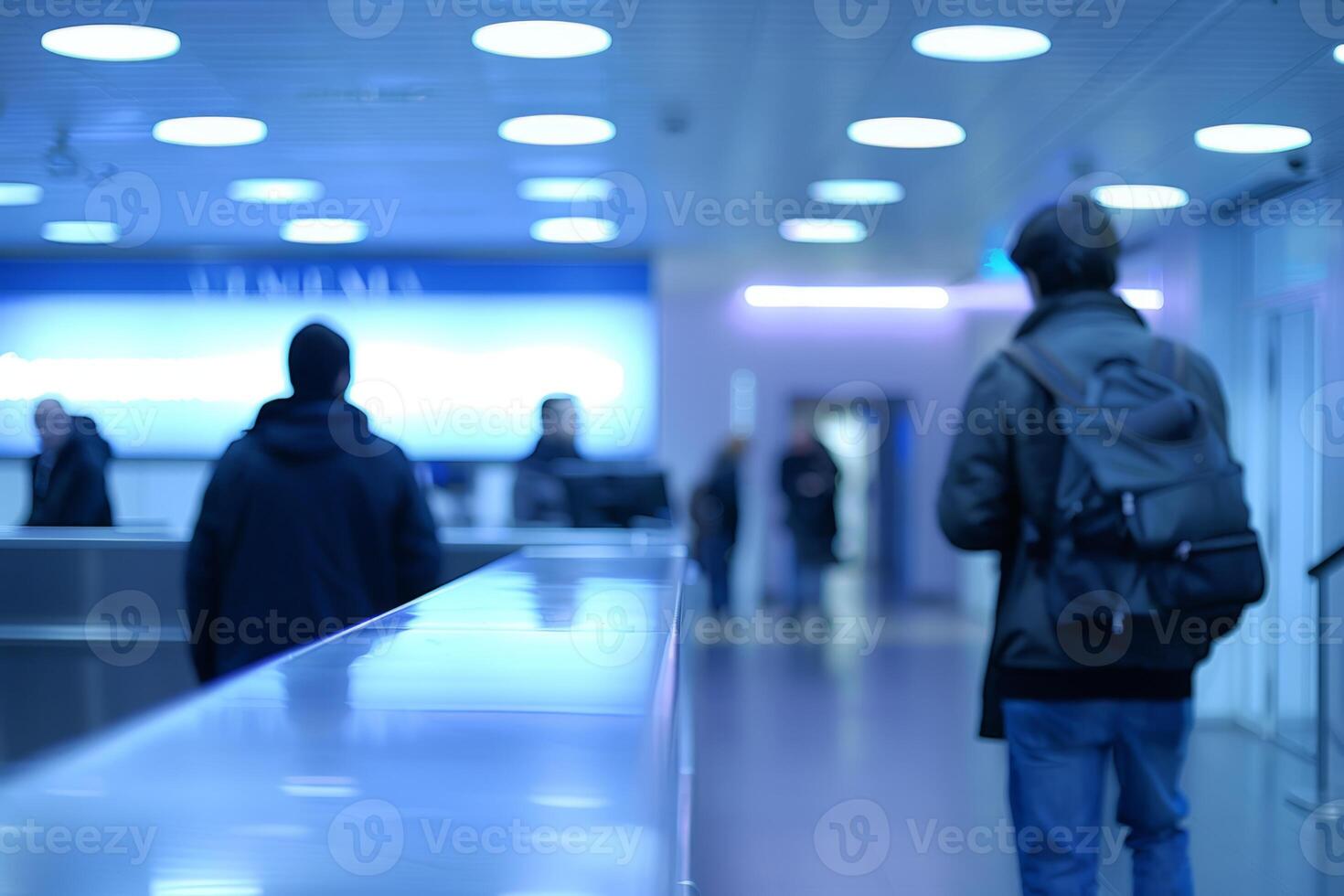 Modern office space with plants and bright rooms for startup work perfect environment simple minimalism corridor room individual workplace green and sustainable photo