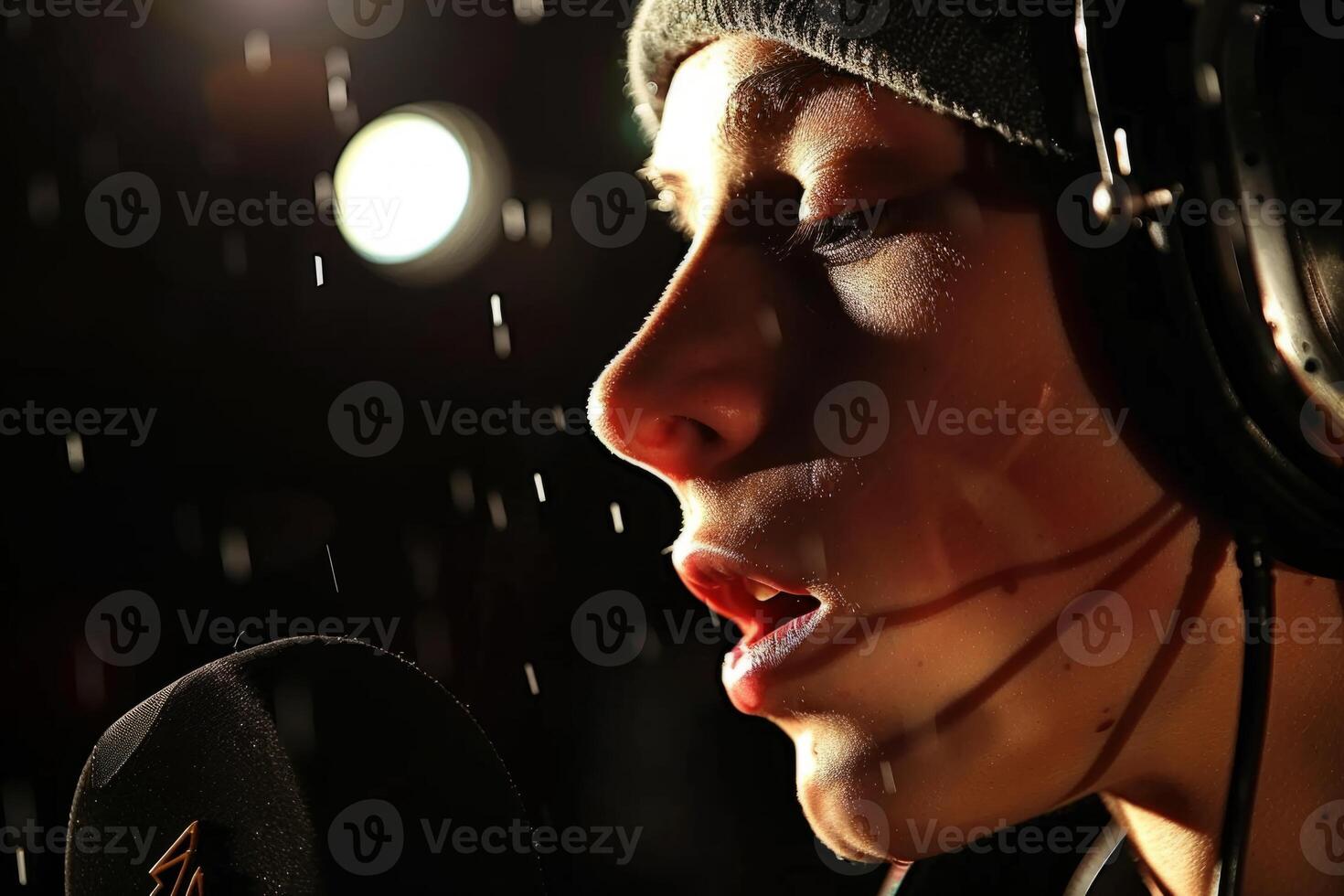 Journalist with camera and microphone taking interview recording filming news broadcast emergency stream asking questions television tv reporter press conference communication engagement photo