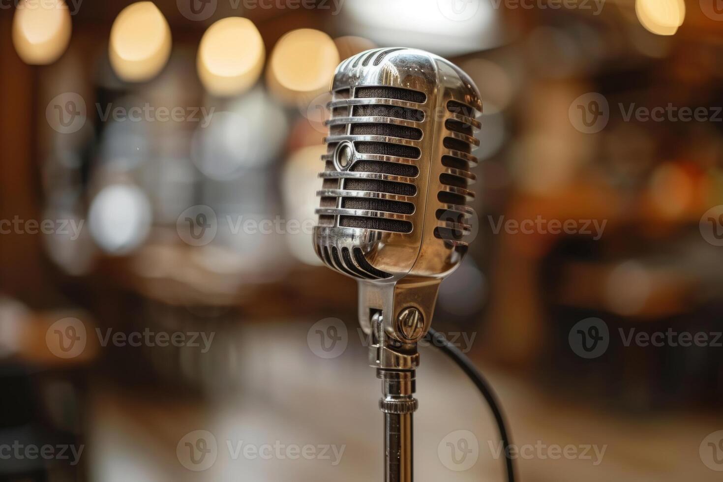 Professional microphone studio podcast stream interview platform radio with micrecording voice singing in bright record studio audio quality equipment content music media entertainment photo