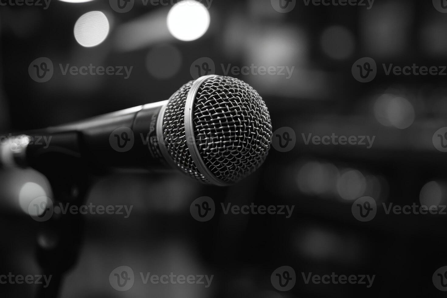 Professional microphone studio podcast stream interview platform radio with micrecording voice singing in bright record studio audio quality equipment content music media entertainment photo