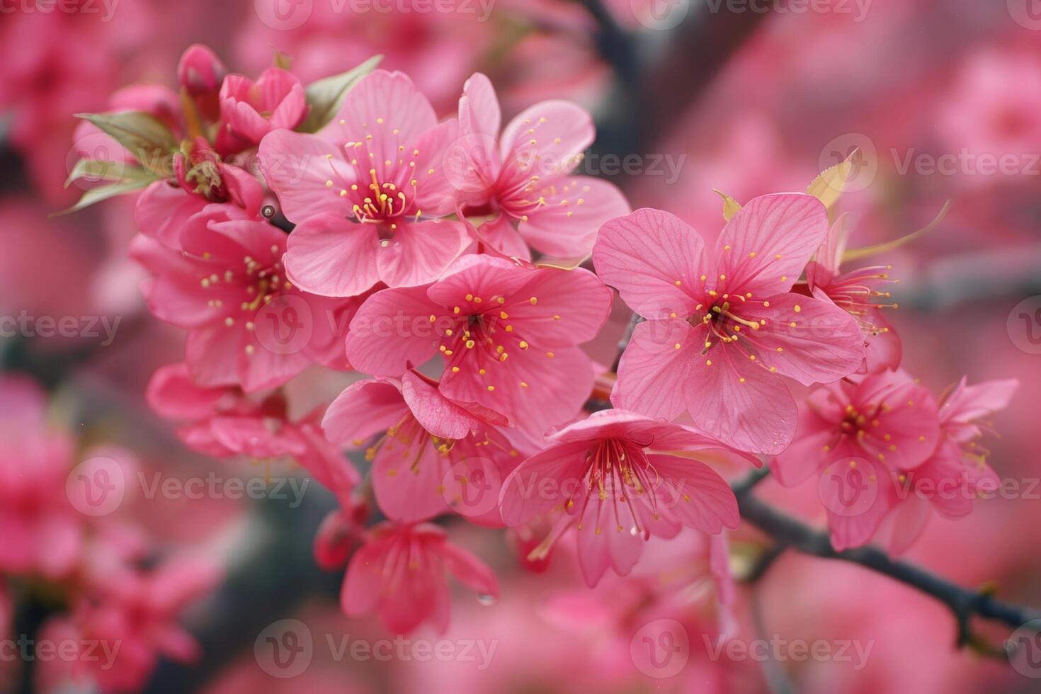 A beautiful pink flower with a blue sky in the background. The flower is in full bloom and the sky is clear and bright photo