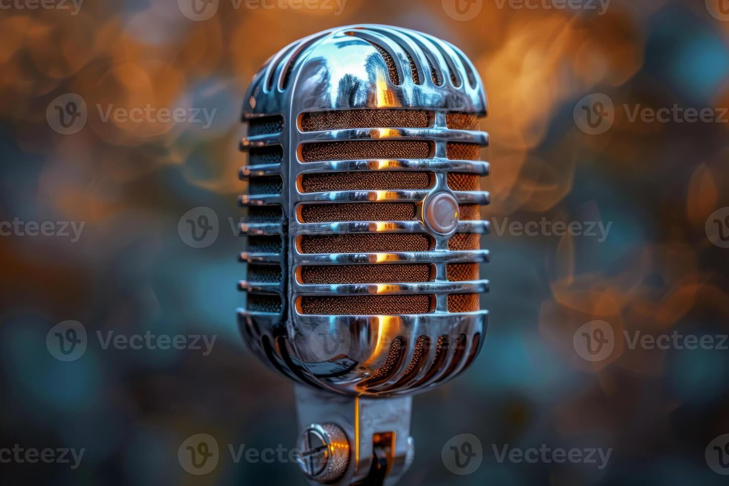 Professional microphone studio podcast stream interview platform radio with micrecording voice singing in bright record studio audio quality equipment content music media entertainment photo