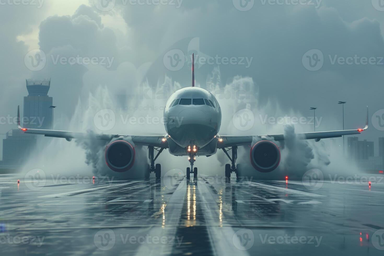 Plane crash airplane on runway catastrophe burning wrecks engine fire failure explosion fuel danger rescuing passengers commercial jet accident takeoff landing collision photo