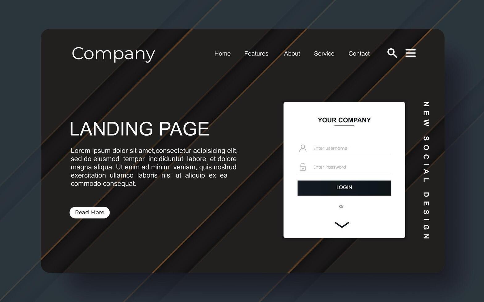 Landing page template of Creative process. Modern flat design concept of web page design for website and mobile website. Easy to edit and customize vector