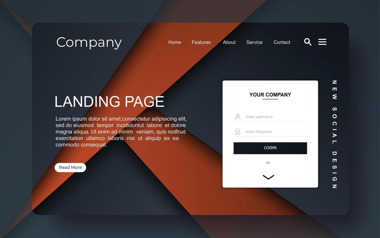Landing page template of Creative process. Modern flat design concept of web page design for website and mobile website. Easy to edit and customize vector