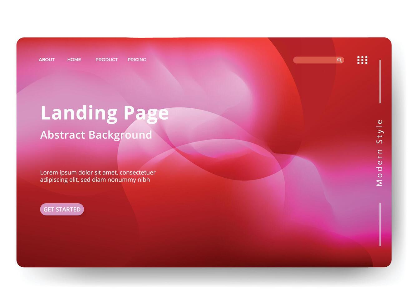 Landing page template of Creative process. Modern flat design concept of web page design for website and mobile website. Easy to edit and customize vector