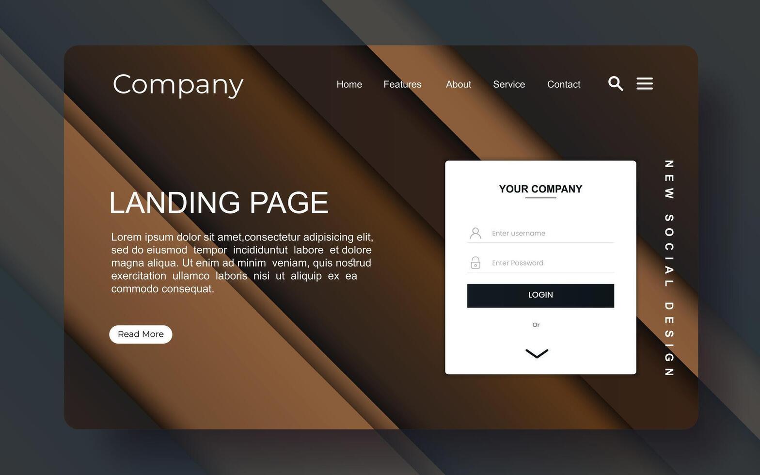 Landing page template of Creative process. Modern flat design concept of web page design for website and mobile website. Easy to edit and customize vector