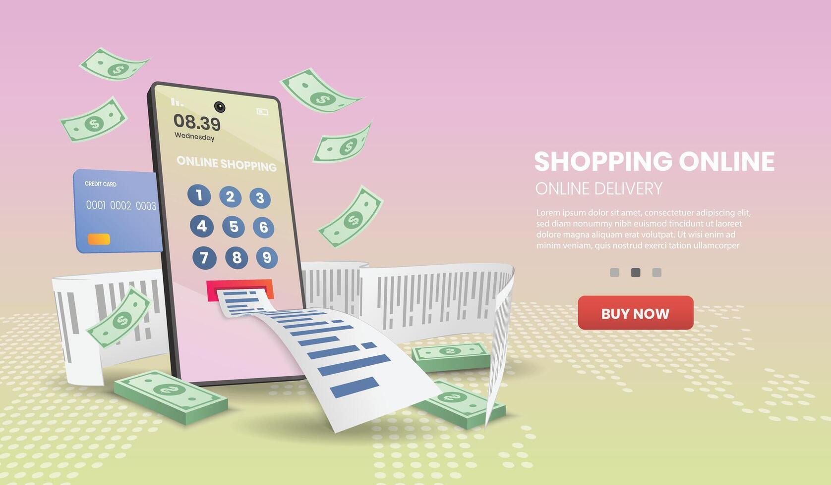Landing page template of Creative process. Modern flat design concept of web page design for website and mobile website. Easy to edit and customize vector