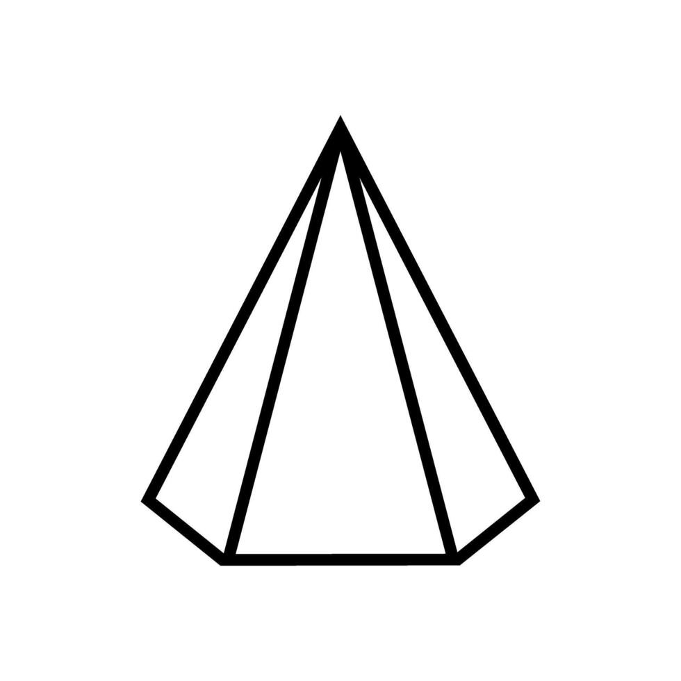 Geometric figure icon . Geometry illustration sign. Figure symbol or logo. vector