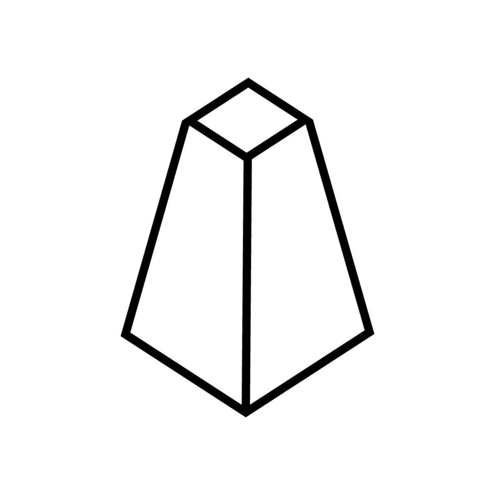 Geometric figure icon . Geometry illustration sign. Figure symbol or logo. vector