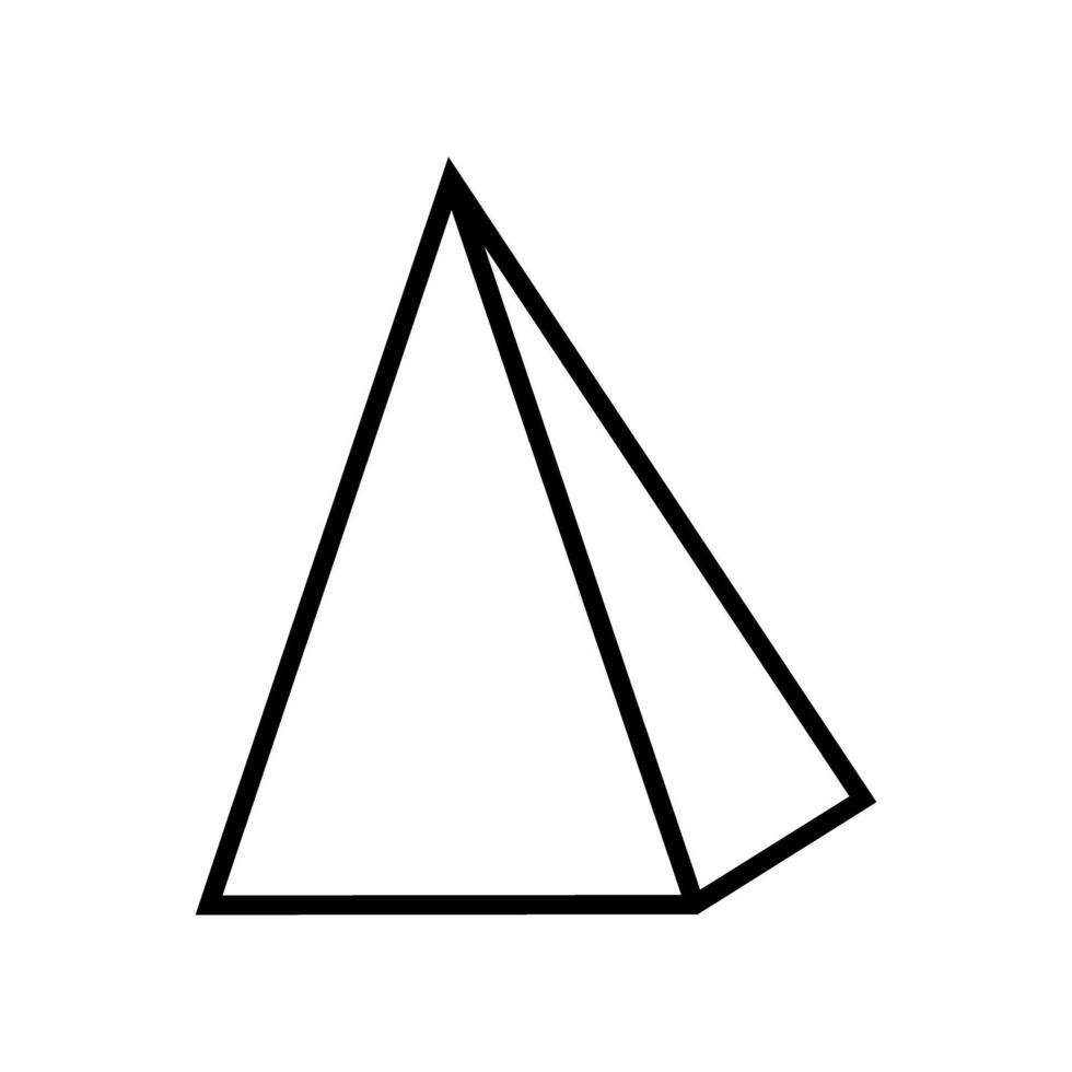 Geometric figure icon . Geometry illustration sign. Figure symbol or logo. vector