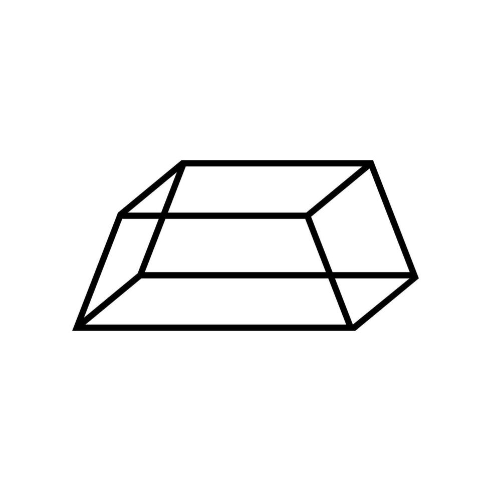 Geometric figure icon . Geometry illustration sign. Figure symbol or logo. vector